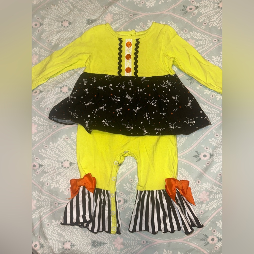 Kids Glow-in-the-Dark Skeleton Romper